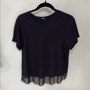 Lululemon black cross back tshirt